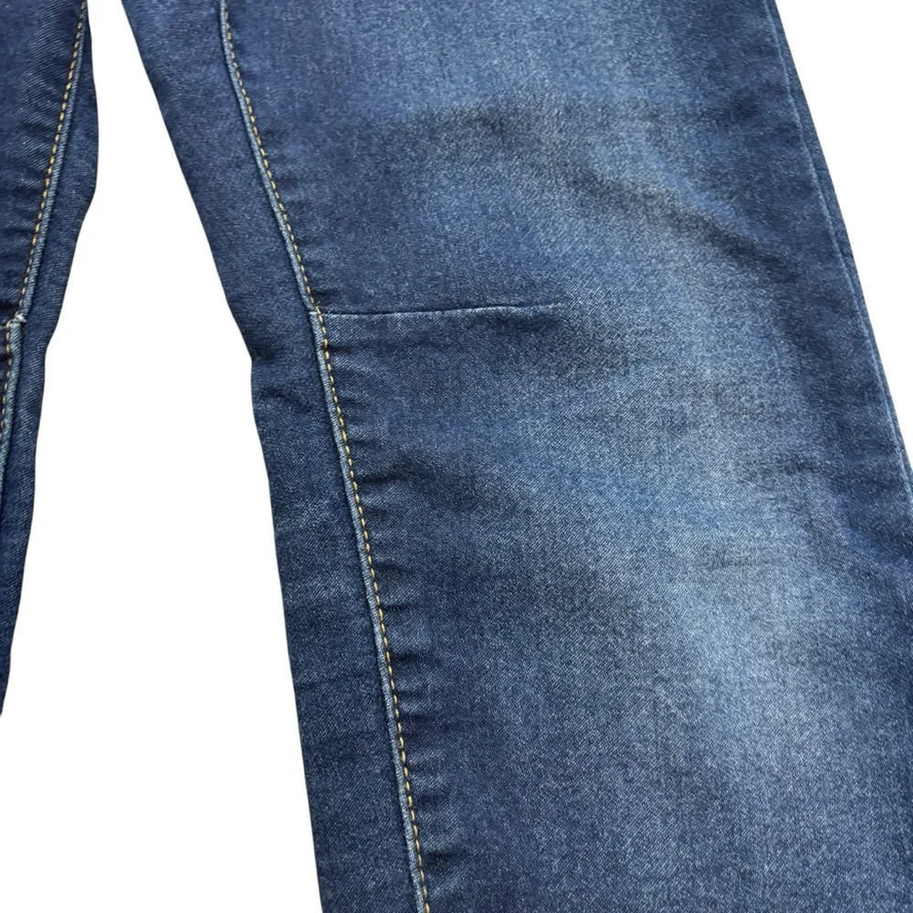 Boys Gap Kids Elastic Waistband Dark‎ Wash Straight Leg Jeans Size Large 9-10